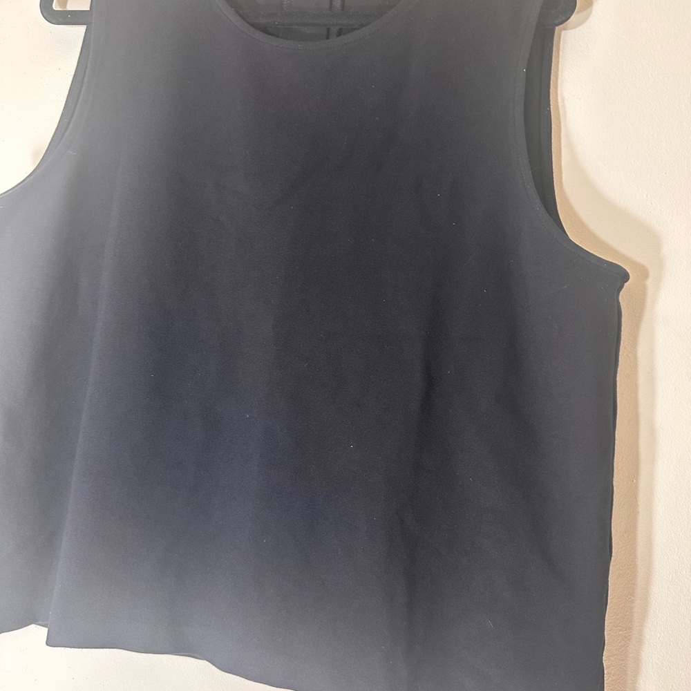 J.Crew Jeweled button back ponte black sleeve blouse size XXL - Picture 8 of 10
